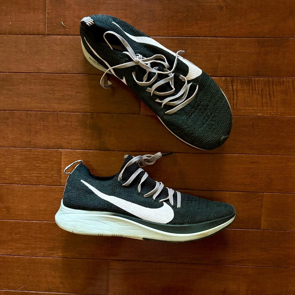 Nike Zoom Fly Grey and Purple Knit Running Shoes